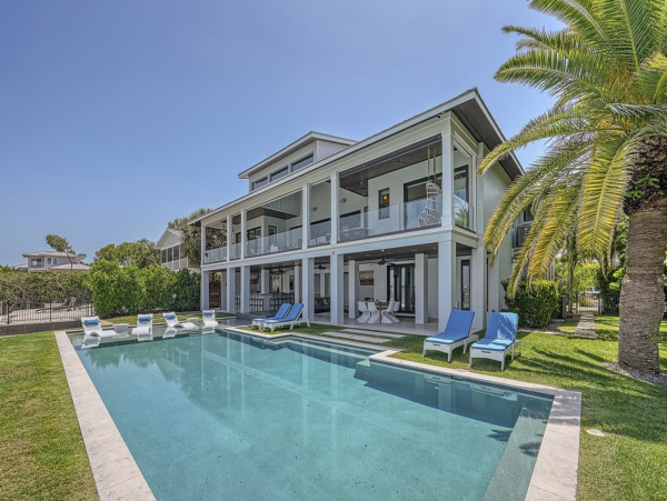 Bayfront Luxury Vacation Rental in Holmes Beach with Private Dock, Pool & Spa